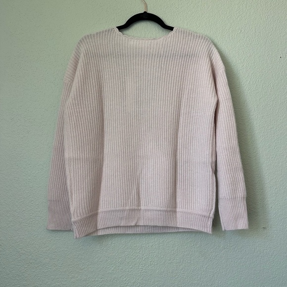 Revolve One Grey Day  | Cashmere Pink Wrap Sweater - Picture 5 of 8